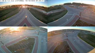 I-80 at 1st Avenue – Mile Marker 242.6 – Coralville – Multi-Angle View