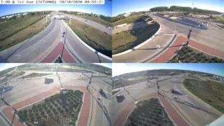 I-80 at 1st Avenue – Mile Marker 242.6 – Coralville – Multi-Angle View