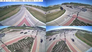 I-80 at 1st Avenue – Mile Marker 242.6 – Coralville – Multi-Angle View