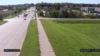 US 30 at Kirkwood Boulevard Southwest – Mile Marker 250.7 – Cedar Rapids – Wrong-Way Monitoring View – South View
