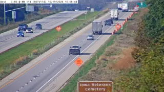 I-80 at Mile Marker 114.2 – Near Van Meter