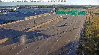 I-80 at Missouri River Bridge – Mile Marker 0.1 – Council Bluffs