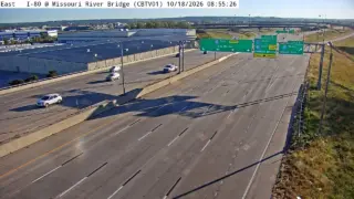 I-80 at Missouri River Bridge – Mile Marker 0.1 – Council Bluffs