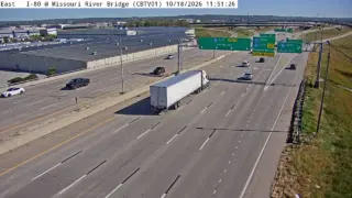 I-80 at Missouri River Bridge – Mile Marker 0.1 – Council Bluffs