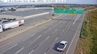 I-80 at Missouri River Bridge – Mile Marker 0.1 – Council Bluffs