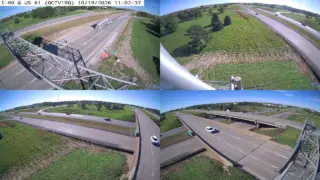 I-80 at Brady Street – Mile Marker 295.1 – Davenport – Multi-Angle View