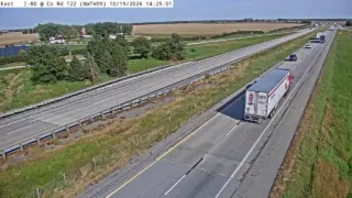 I-80 at County Road T22 – Mile Marker 173 – Near Kellogg