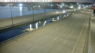 I-74 at Eastbound Mississippi River – Mile Marker 5.4 – Near Bettendorf