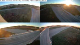 I-80 at Herbert Hoover Highway – Mile Marker 249 – Near Iowa City – Multi-Angle View