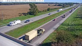 I-80 at Half Moon Road – Mile Marker 236 – Near Tiffin
