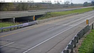 I-35 at Worth County/Hanlontown – Mile Marker 211 – Near Joice