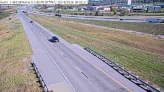 I-380 at I-80 Eastbound Ramp – Mile Marker 0.2 – Tiffin
