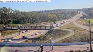 I-80 at 1st Avenue – Mile Marker 242.6 – Coralville