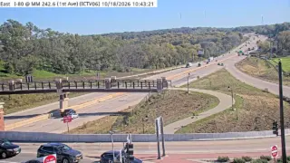 I-80 at 1st Avenue – Mile Marker 242.6 – Coralville