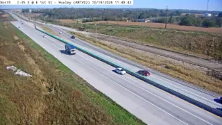 I-35 at East 1st Street – Mile Marker 104.3 – Huxley