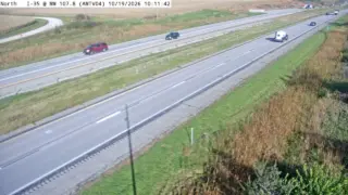 I-35 at Mile Marker 107.7 – Near Huxley