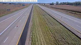 US 18 at Mile Marker 186.3 – Near Mason City