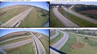 US 30 at 16th Avenue Southwest – Mile Marker 243.7 – Near Cedar Rapids – Multi-Angle View