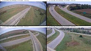 US 30 at 16th Avenue Southwest – Mile Marker 243.7 – Near Cedar Rapids – Multi-Angle View