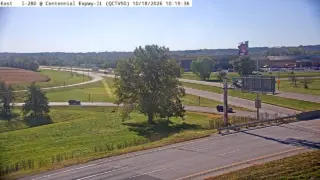 I-280 at Centennial Expwy – IL – Mile Marker 9.9 – Near Davenport