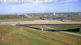 I-80 at Eastbound Exit to I-380/US218 split – Mile Marker 238.9 – Tiffin