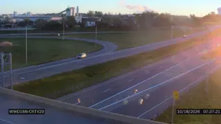 US 30 at Kirkwood Boulevard Southwest – Mile Marker 250.7 – Cedar Rapids – Wrong-Way Monitoring View – North View