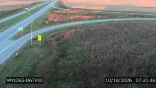 US 30 at US 218 – Near Newhall – Wrong-Way Monitoring View