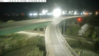I-29 at Southbound exit to I-129/US 20/75 – Mile Marker 144.6 – Sioux City