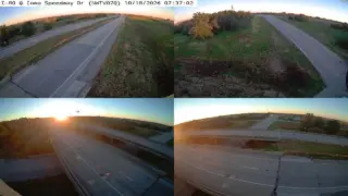 I-80 at Speedway Drive – Mile Marker 168 – Near Newton – Multi-Angle View