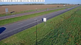 I-29 at Mile Marker 113.2 – Near Onawa – North View