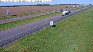 I-29 at Mile Marker 113.2 – Near Onawa – North View
