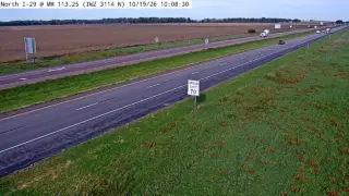 I-29 at Mile Marker 113.2 – Near Onawa – North View