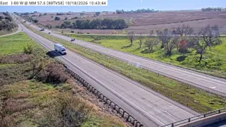I-80 at Mile Marker 57.4 – Near Brayton