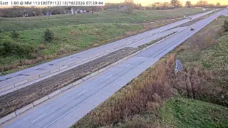 I-80 at Mile Marker 113 – Near Van Meter