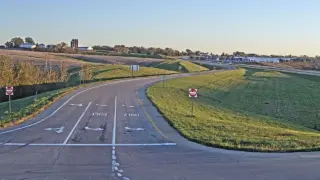 US 20 at Southwest Arterial West Ramp Terminal – Mile Marker 294.3 – Dubuque – East View