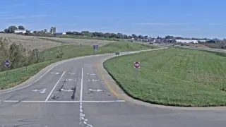 US 20 at Southwest Arterial West Ramp Terminal – Mile Marker 294.3 – Dubuque – East View