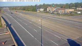 I-35/I-80 at East 14th – Mile Marker 136.2 – Near Des Moines