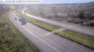 I-80 at Mile Marker 73.7 – Near Adair