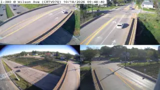 I-380 at Wilson Avenue Southwest – Mile Marker 18.3 – Cedar Rapids – Multi-Angle View