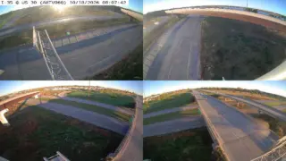 I-35 at US 30 – Mile Marker 111.7 – Near Ames – Multi-Angle View
