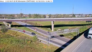 I-35 at Southbound Exit to I-80 Westbound – East Mix – Mile Marker 86.8 – Near Ankeny