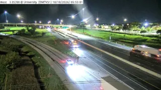 I-35/I-80 at University Avenue – Mile Marker 123.8 – West Des Moines
