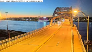 US 67 at Centennial Bridge – IA – Mile Marker 0.2 – Davenport