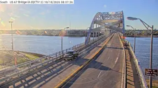 US 67 at Centennial Bridge – IA – Mile Marker 0.2 – Davenport
